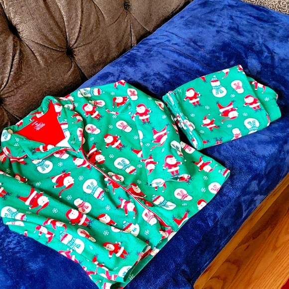 Carter boy's Christmas pajamas, sz 10 - Picture 1 of 2
